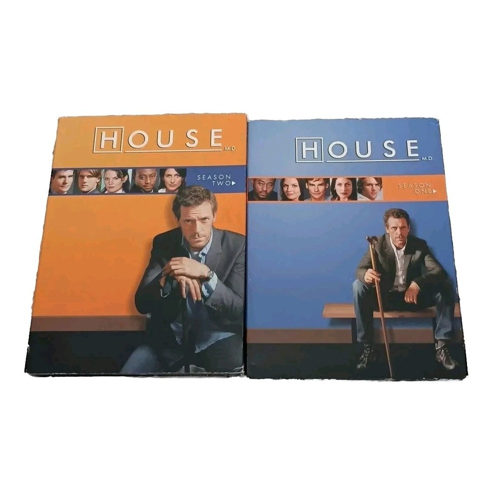 House MD DVD TV Series Complete Seasons 1 & 2 Box Sets Hugh Laurie Universal
